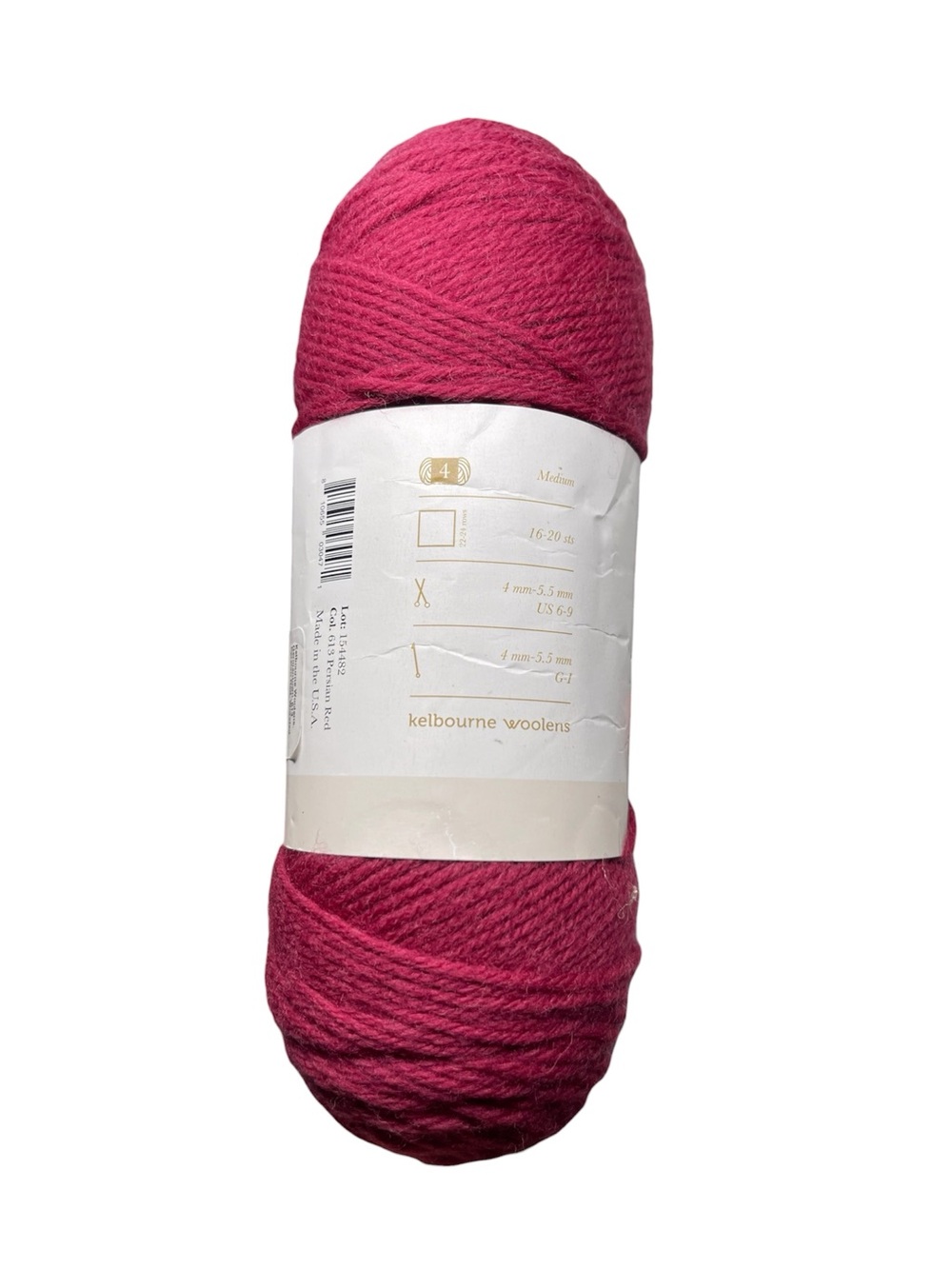 Germantown Yarn Skein in Persian Red 100% N. American wool - Picture 3 of 4